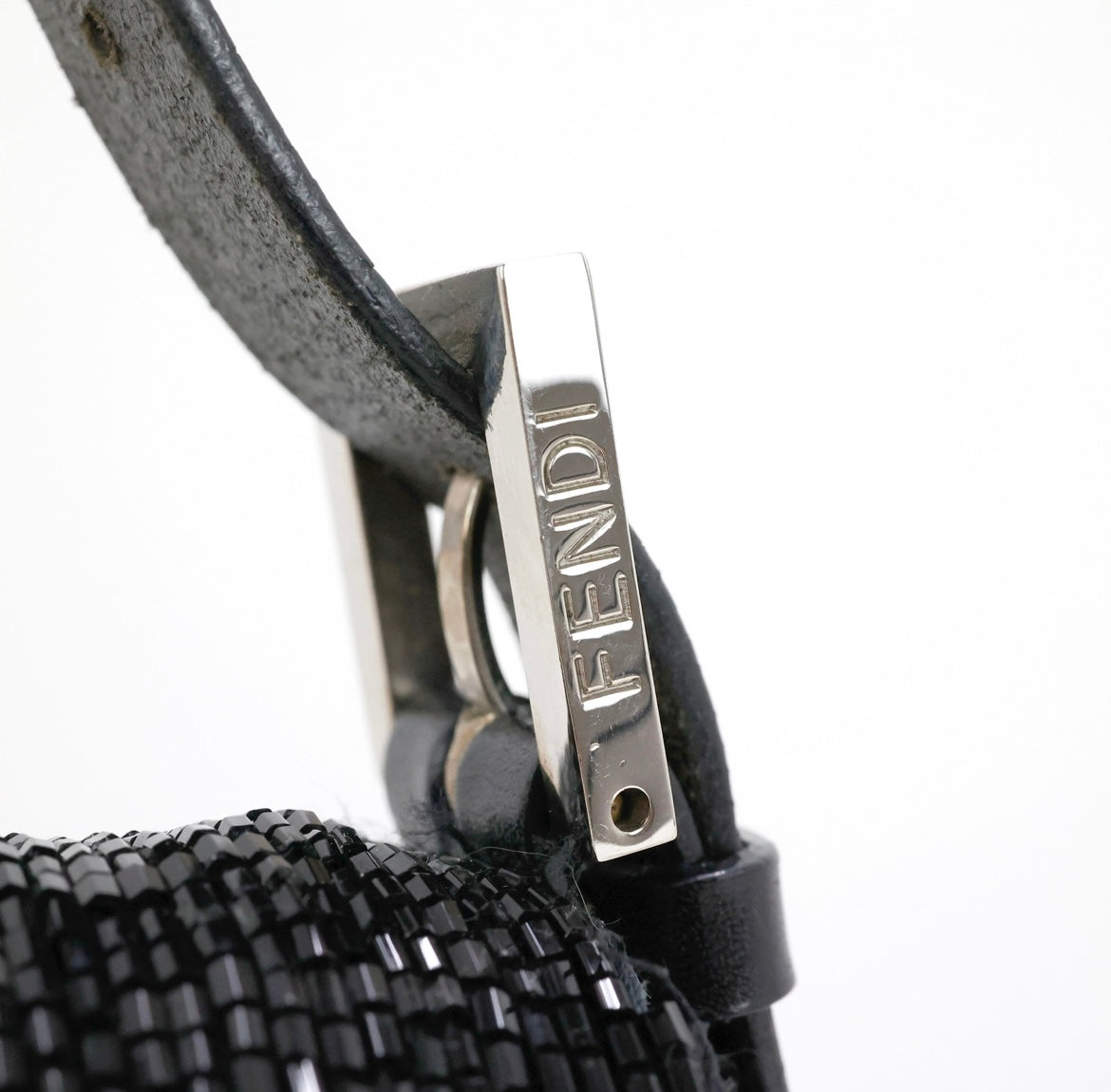 Vintage Fendi black sequin bag