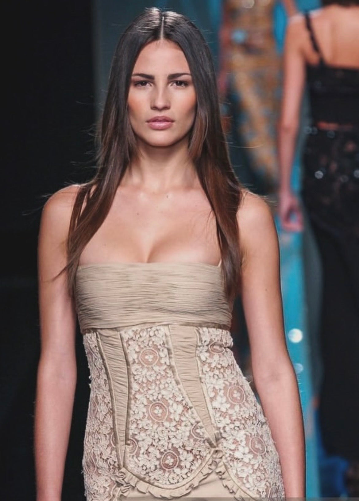 Rare vintage Valentino Spring/Summer 2002 runway gown, as worn by Fernanda Tavares
