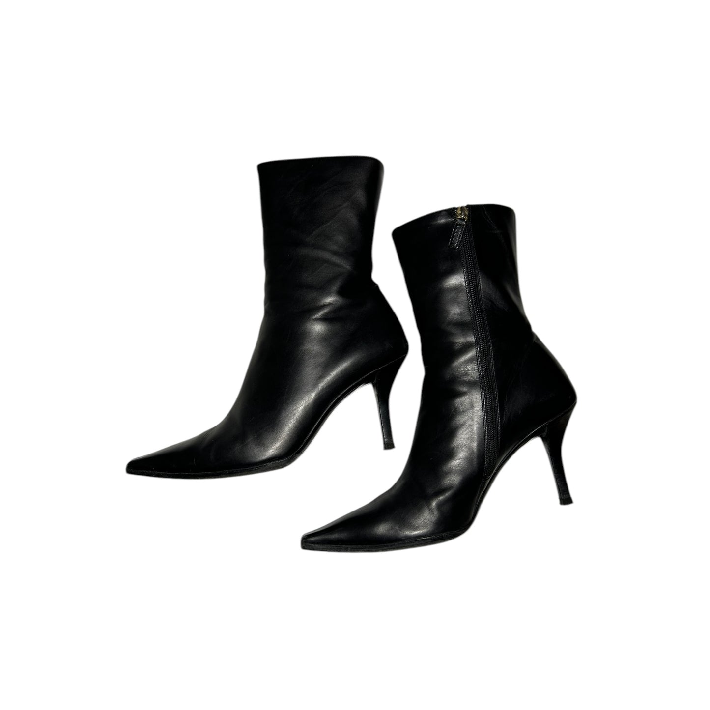 Vintage Gucci by Tom Ford 1998 black leather boots / 39.5