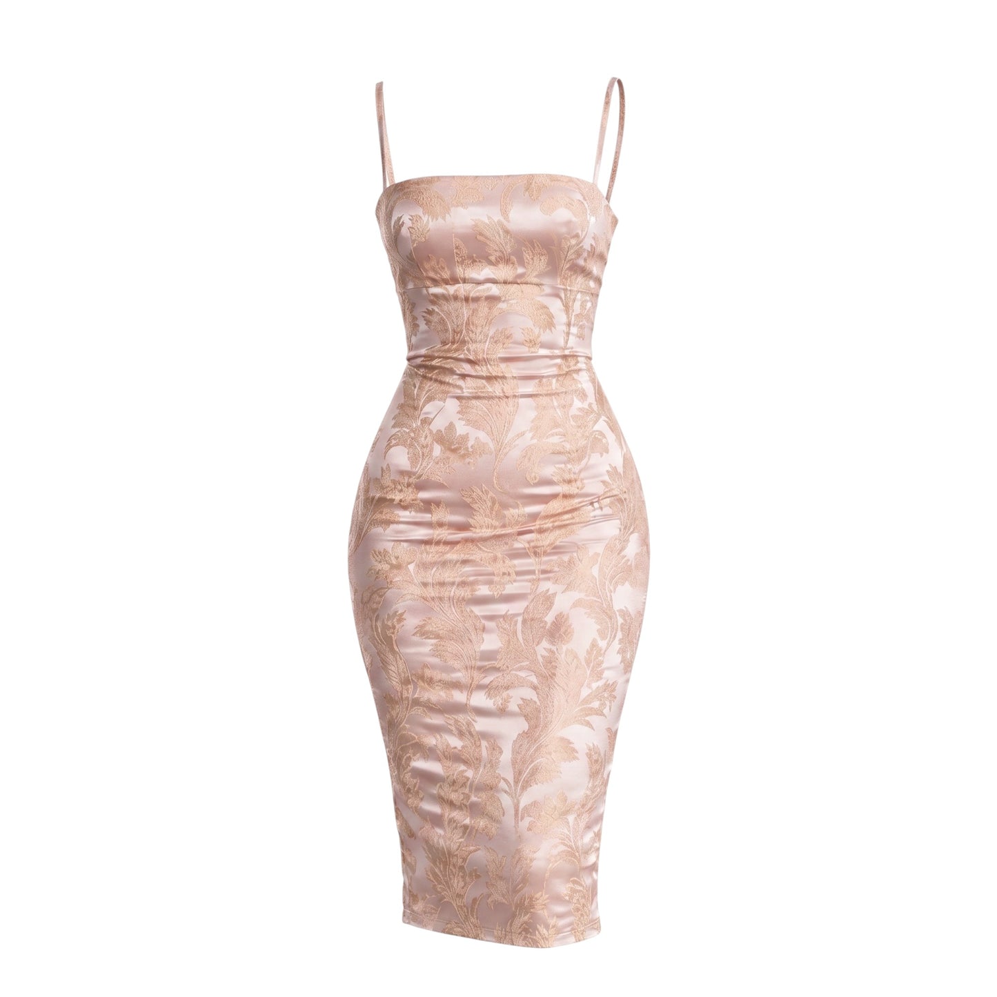 Vintage D&G pink floral 2003 gown as seen on Bella Hadid