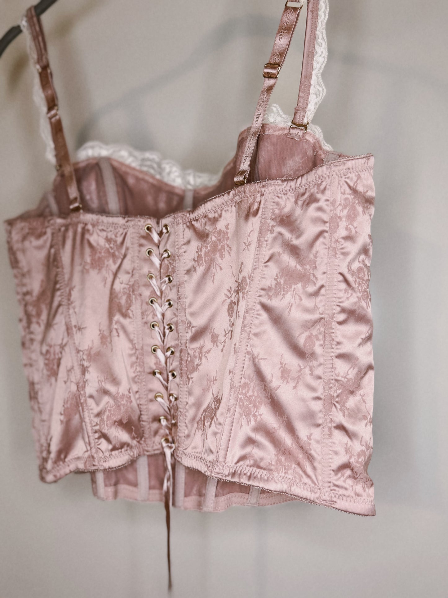 Vintage pink corset top