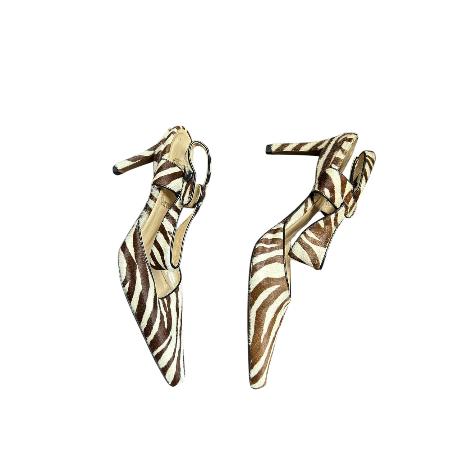 Vintage rare Dior zebra pony hair heels / 36