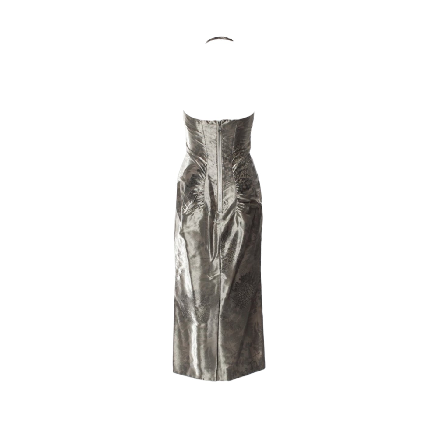 Vintage Chloé by Stella McCartney Iridescent Floral Printed metallic Dress Fall 2001 Collection