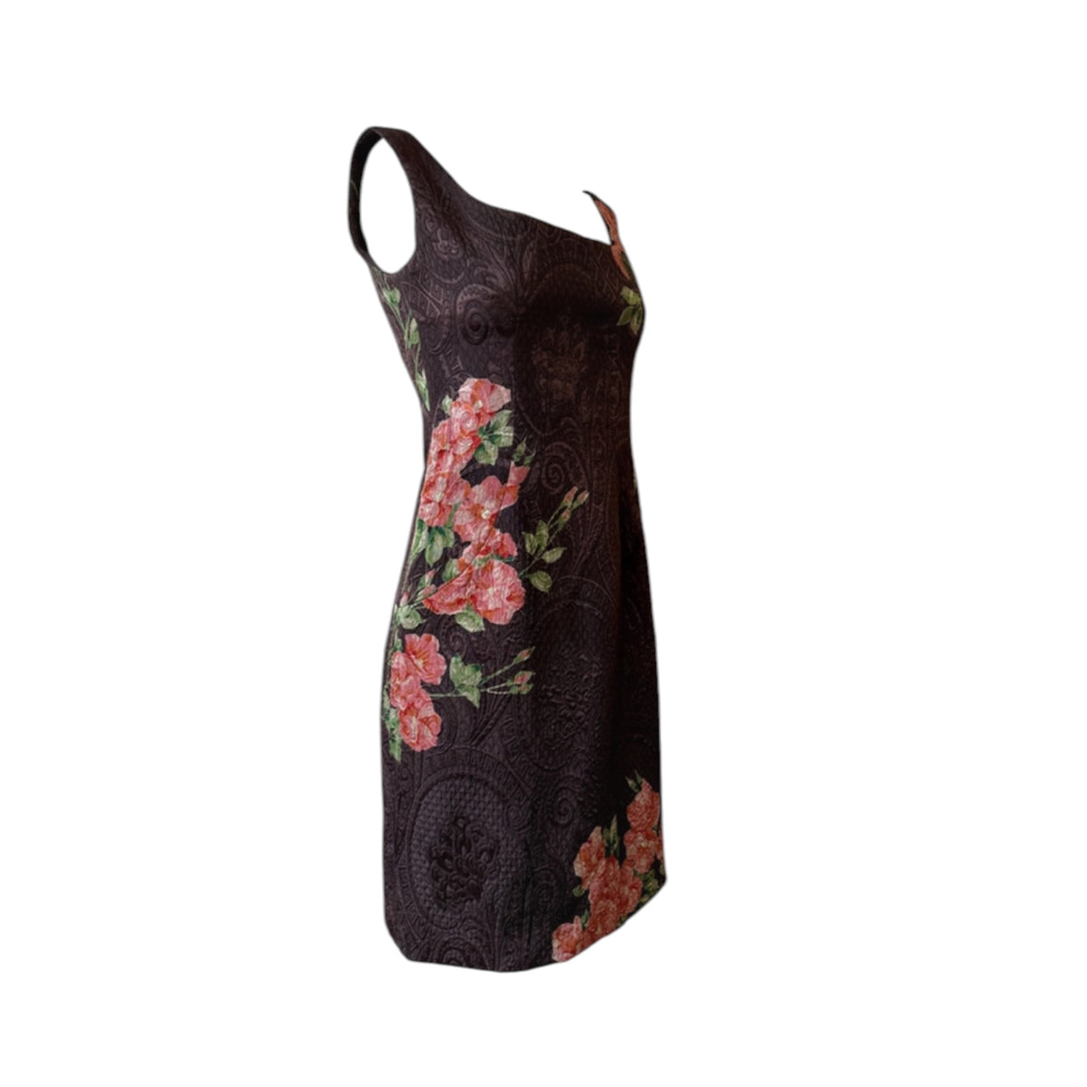 Vintage Dolce&Gabbana worn by Kate Moss runway floral brocade dress AW96