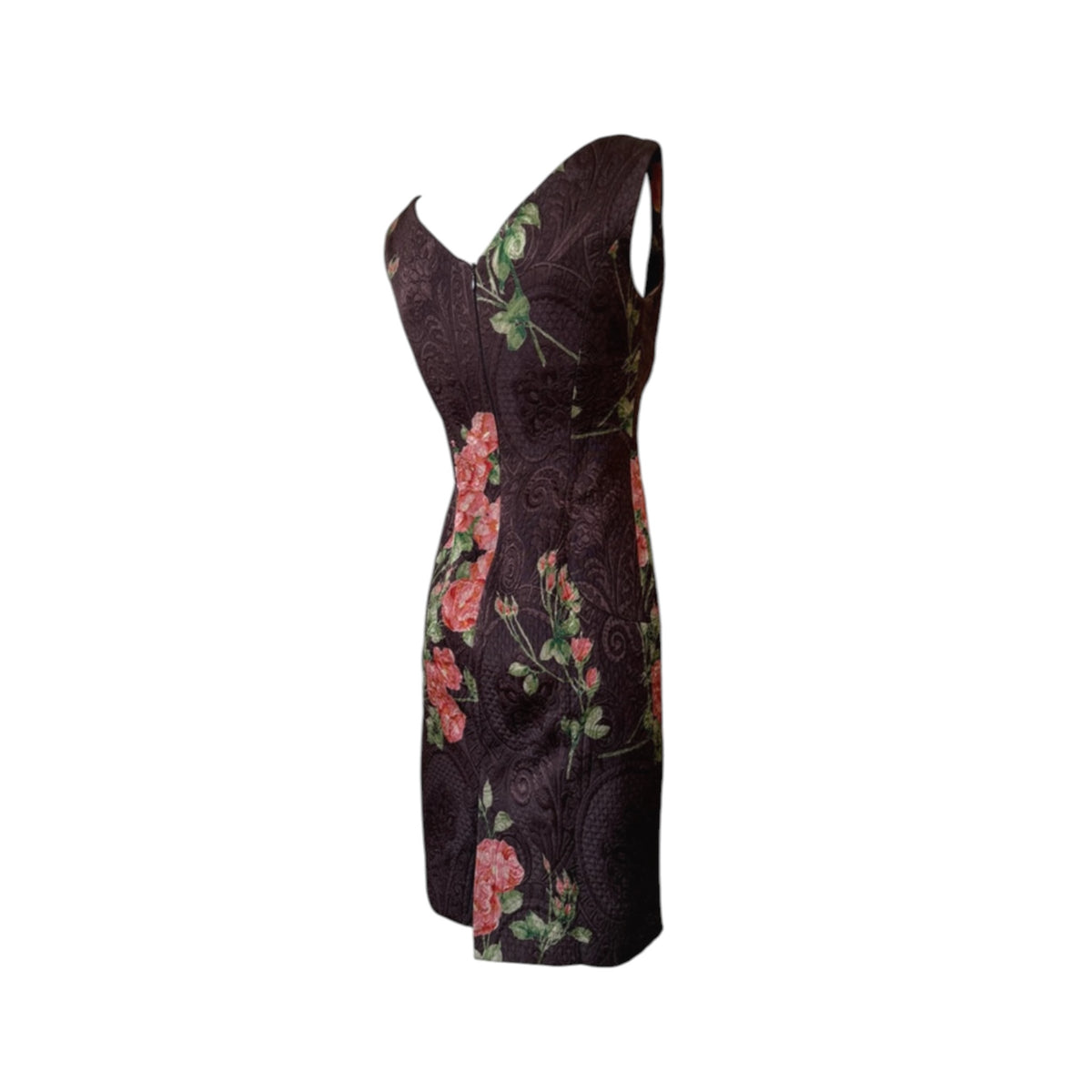 Vintage Dolce&Gabbana worn by Kate Moss runway floral brocade dress AW96