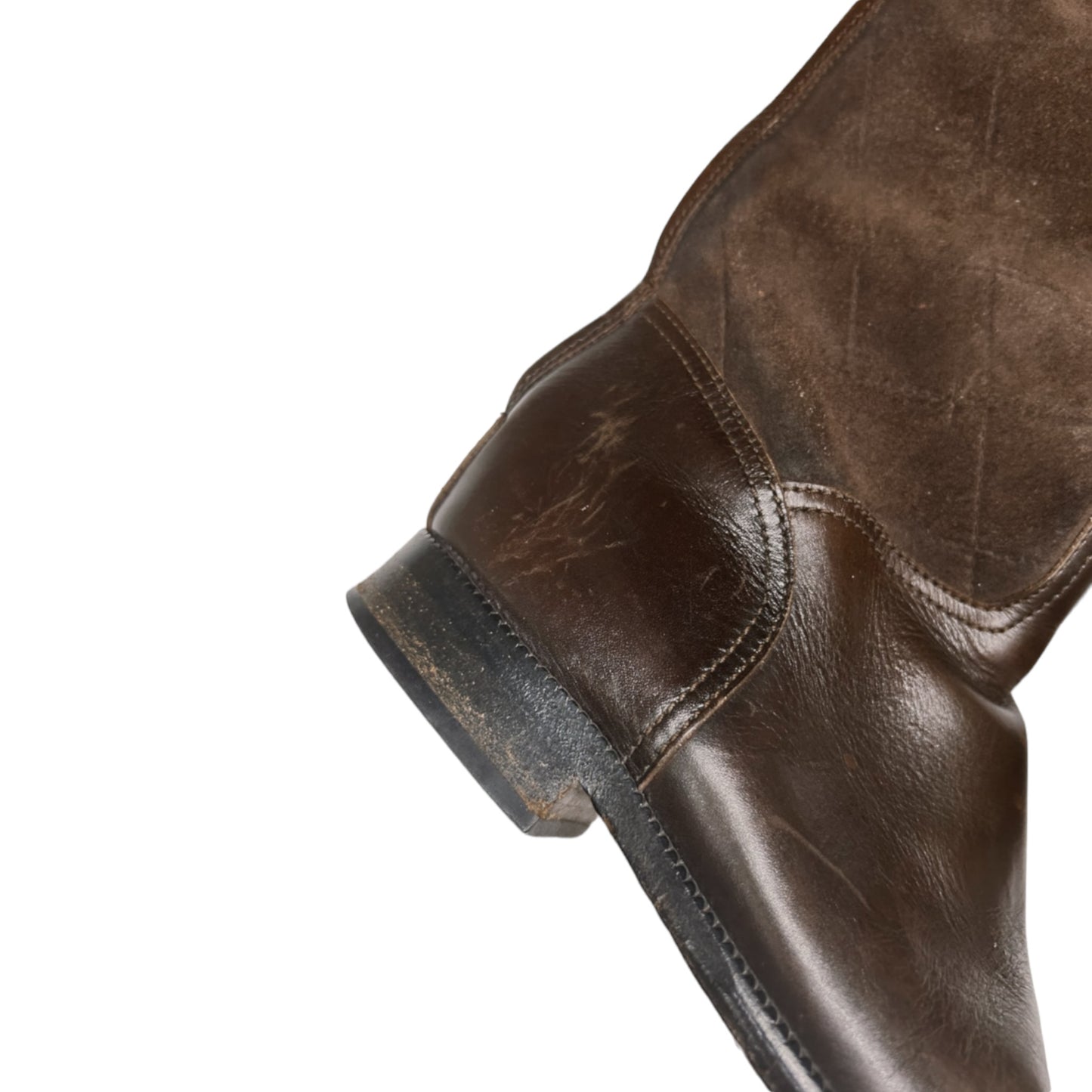 Vintage Chanel CC logo  leather boots