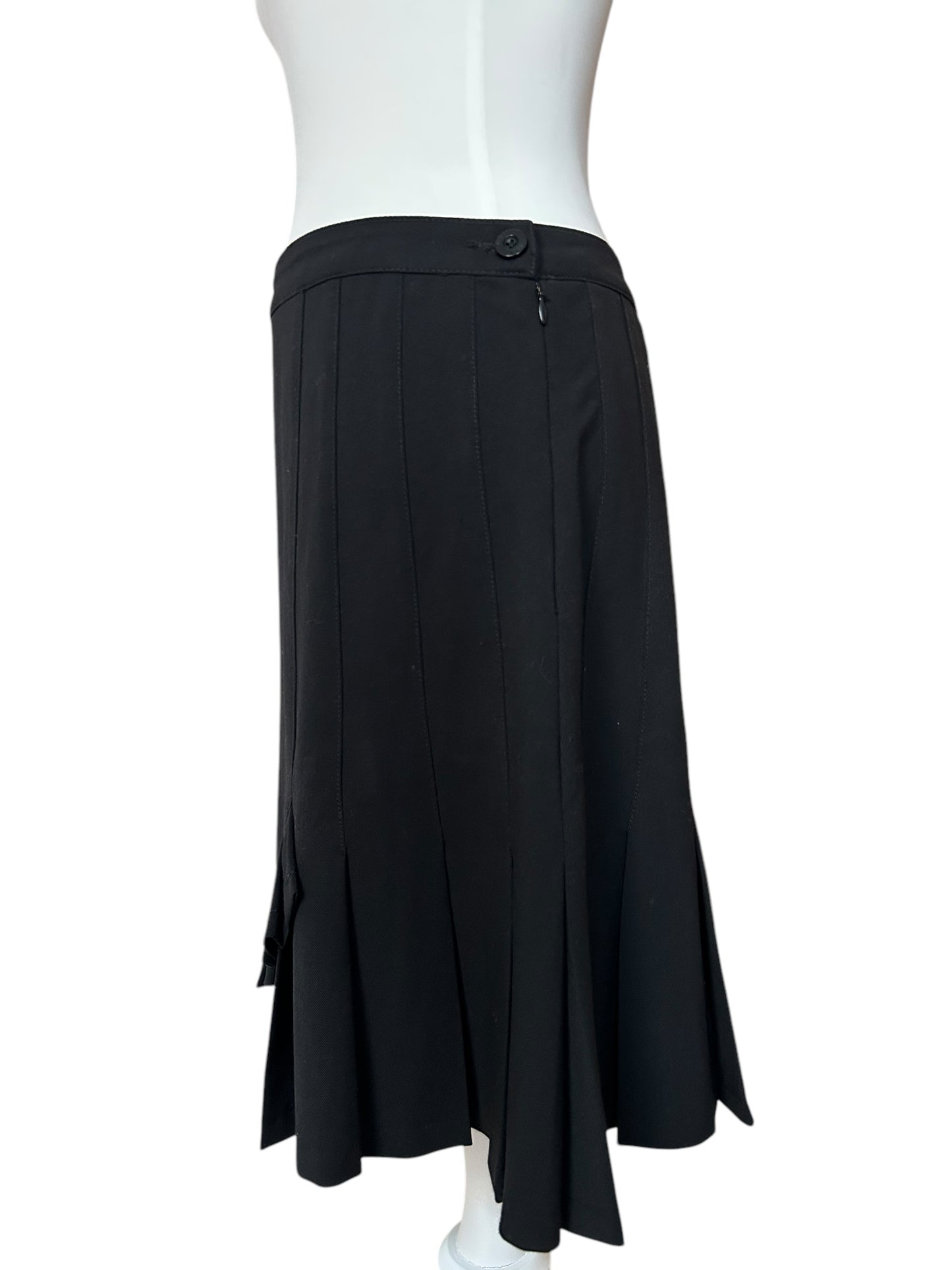 Moschino black asymmetrical skirt / IT42 / M