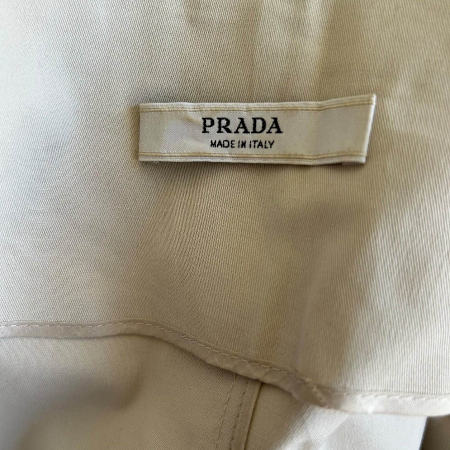 Vintage Prada cream skirt suit set