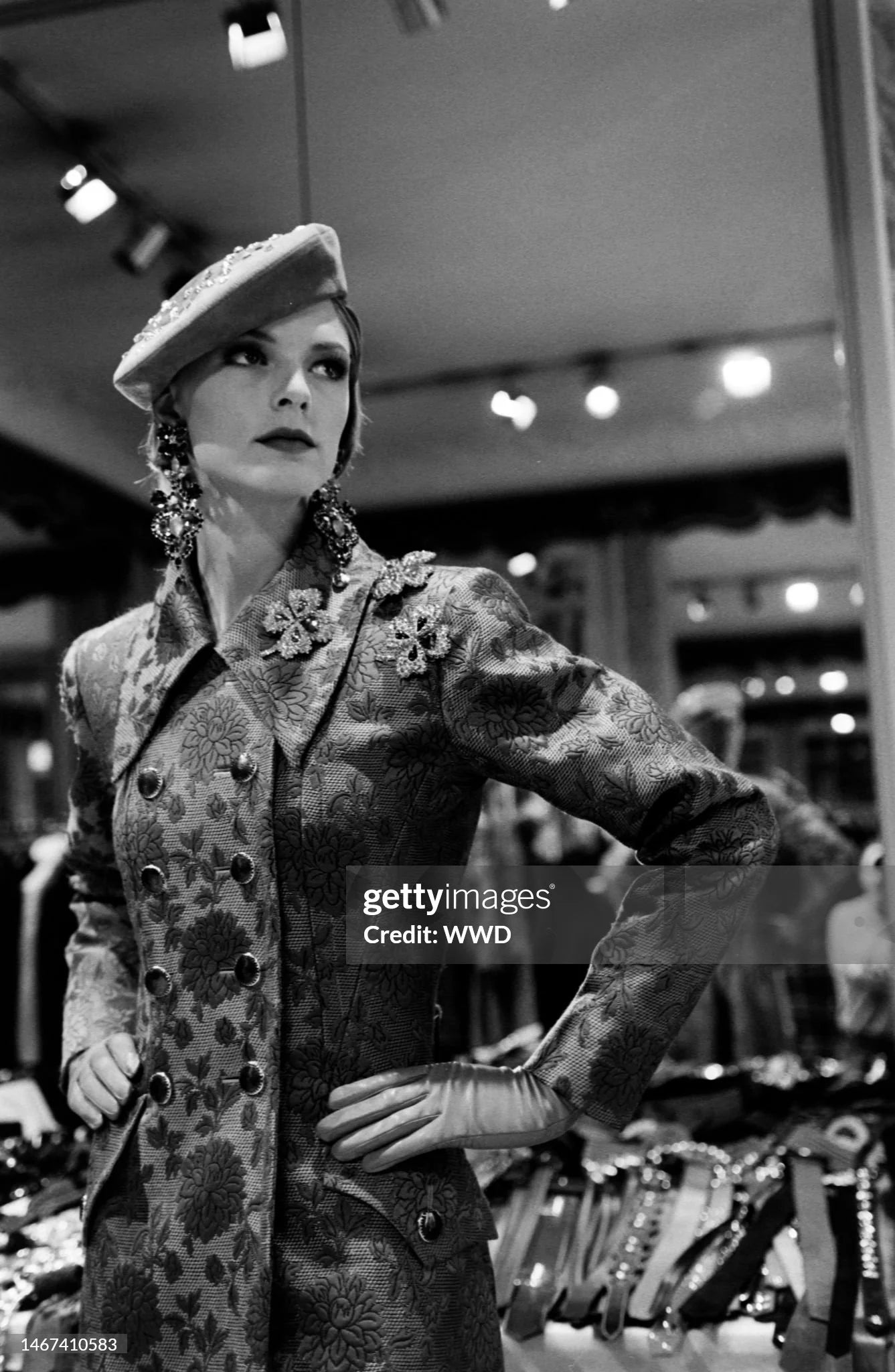 Documented Vintage Runway Yves Saint Laurent Rive Gauche
AW 1992/1993 Runway brocade coat