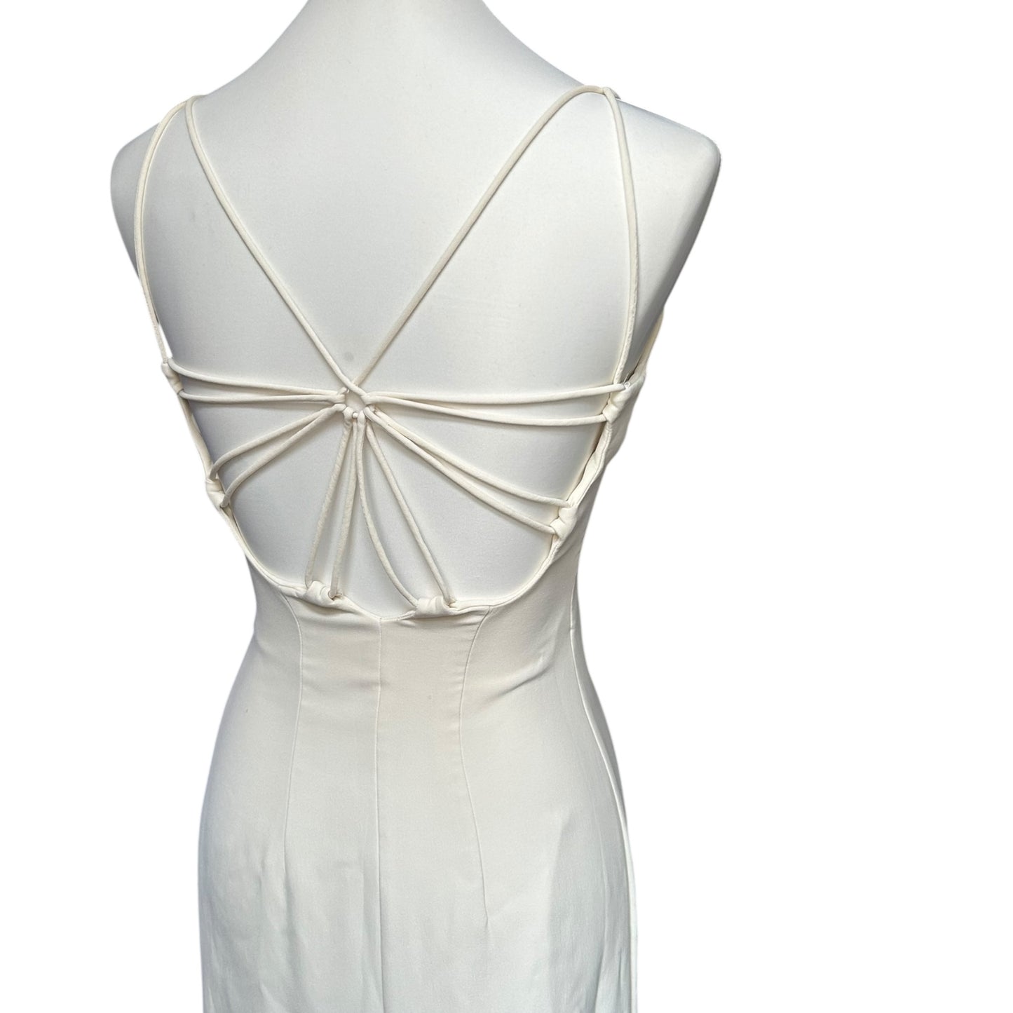 RENTAL ONLY Vintage Armani Runway SS1996 silk ivory gown