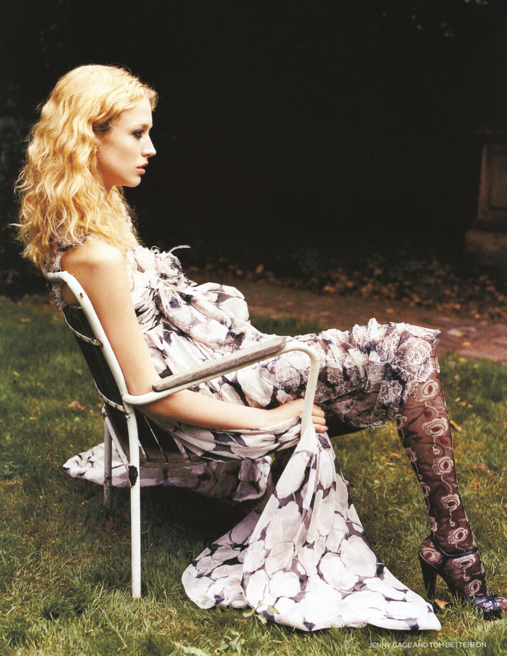 Vintage Chanel Runway 2004 Floral Silk Magnolia Silk Gown – Karl Lagerfeld Era