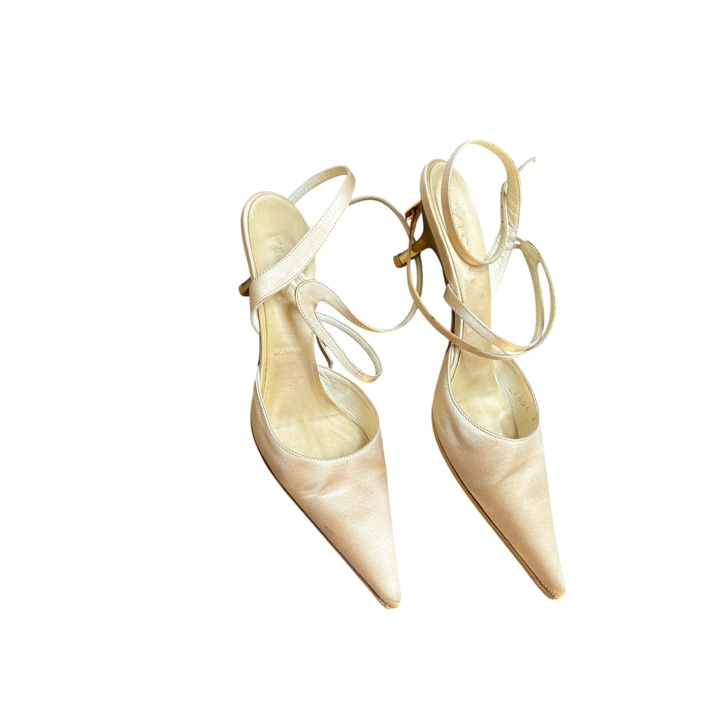 Vintage Vicini by Zanotti satin kitten heels / 36