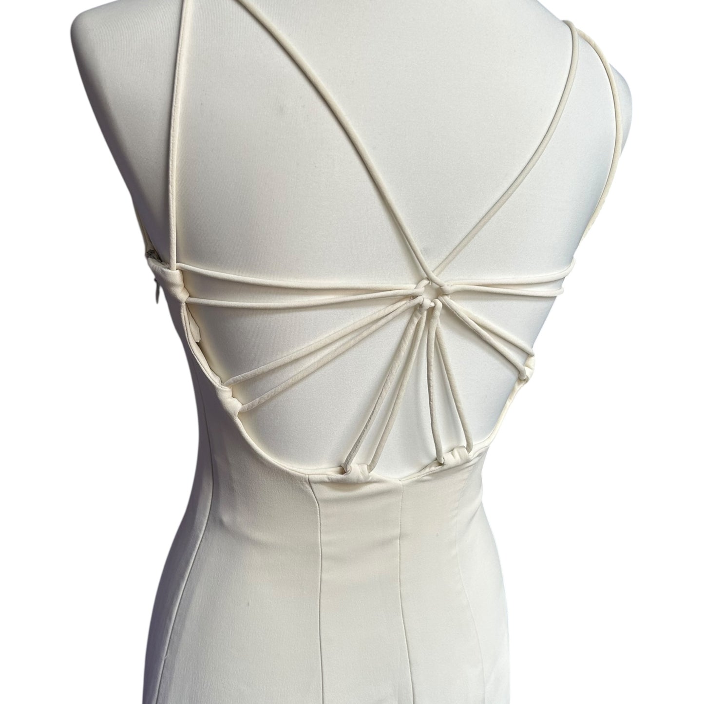 RENTAL ONLY Vintage Armani Runway SS1996 silk ivory gown