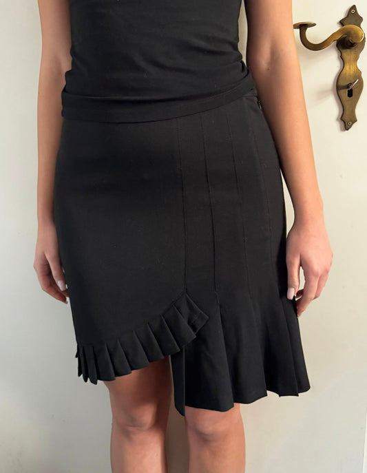 Moschino black asymmetrical skirt / IT42 / M