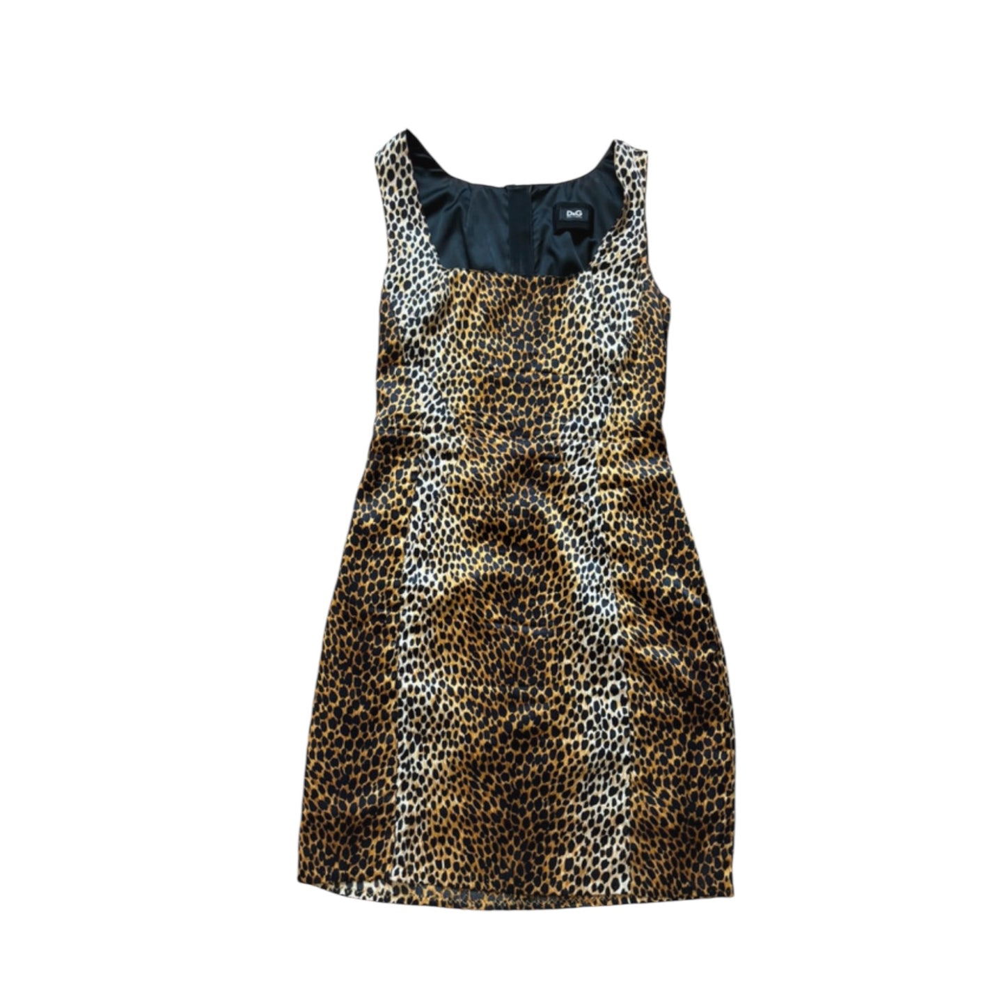 Vintage Dolce&Gabbana FW1996 leo print silk dress