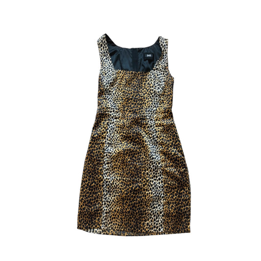 Vintage Dolce&Gabbana FW1996 leo print silk dress