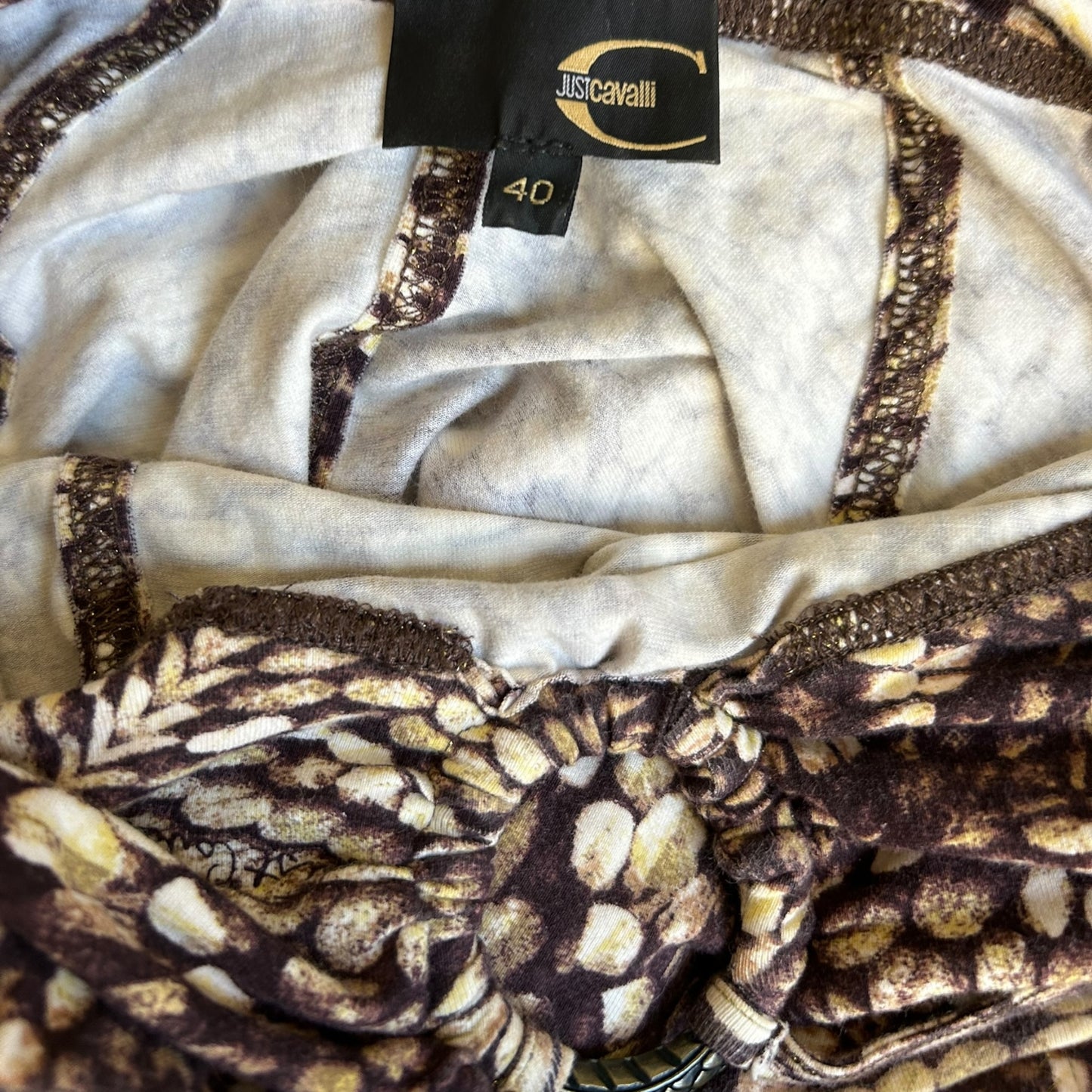 Vintage Roberto Cavalli 2000s Halter Neck Snake Print Mini Dress