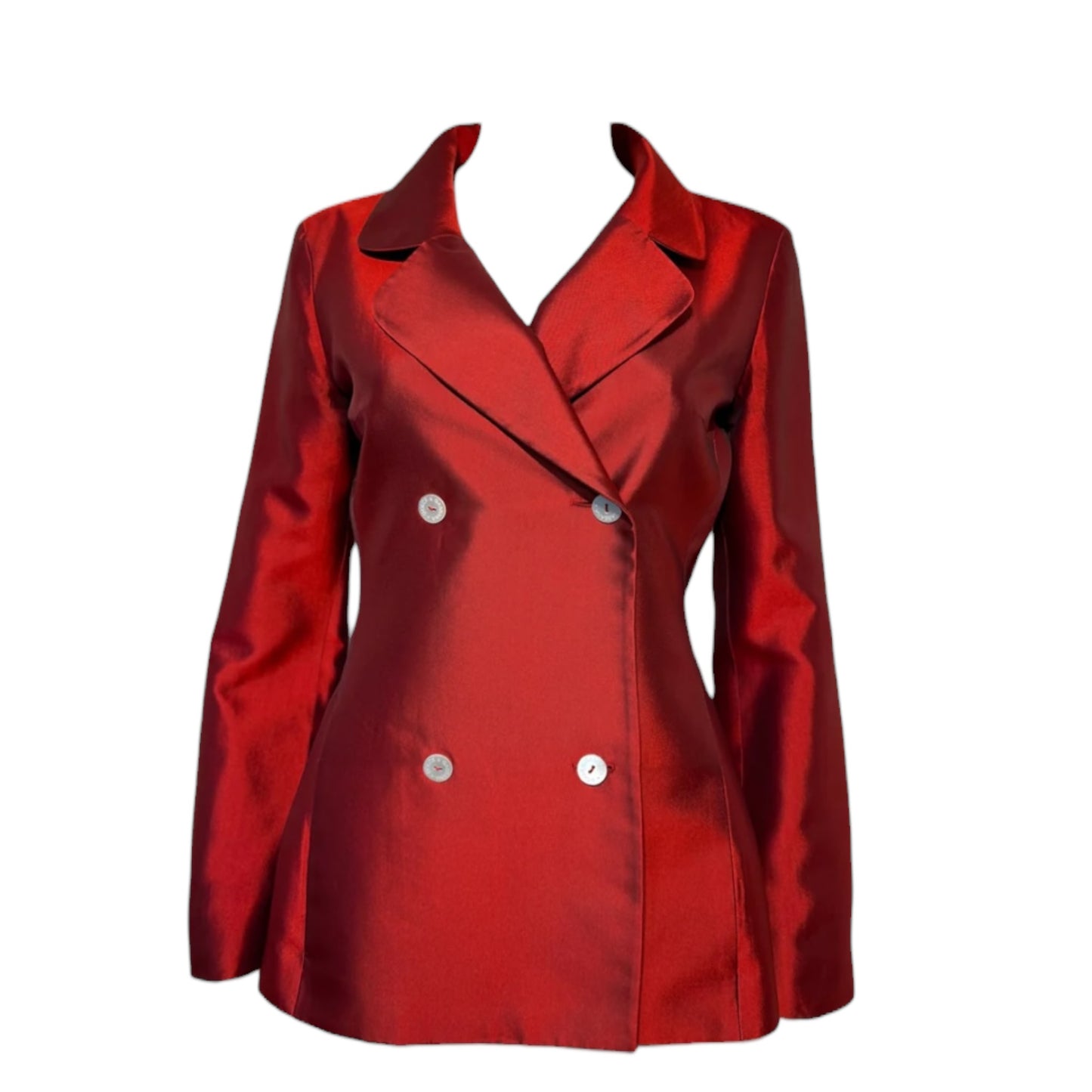 Vintage Dolce&Gabbana Vintage SS 1996 Runway red silk blazer