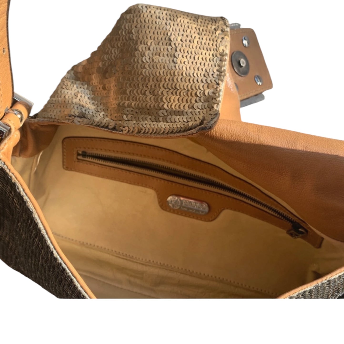 Vintage Fendi Baguette Gold Sequin Bag | Rare Fendi Shoulder Bag