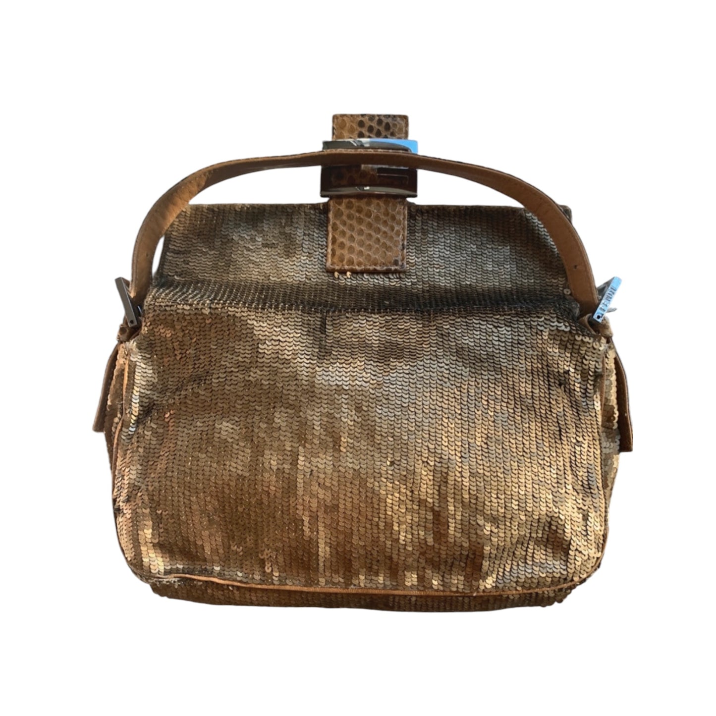 Vintage Fendi Baguette Gold Sequin Bag | Rare Fendi Shoulder Bag