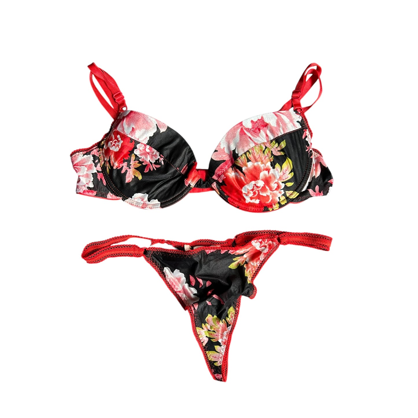 Roberto Cavalli NWT floral silk lace lingerie set