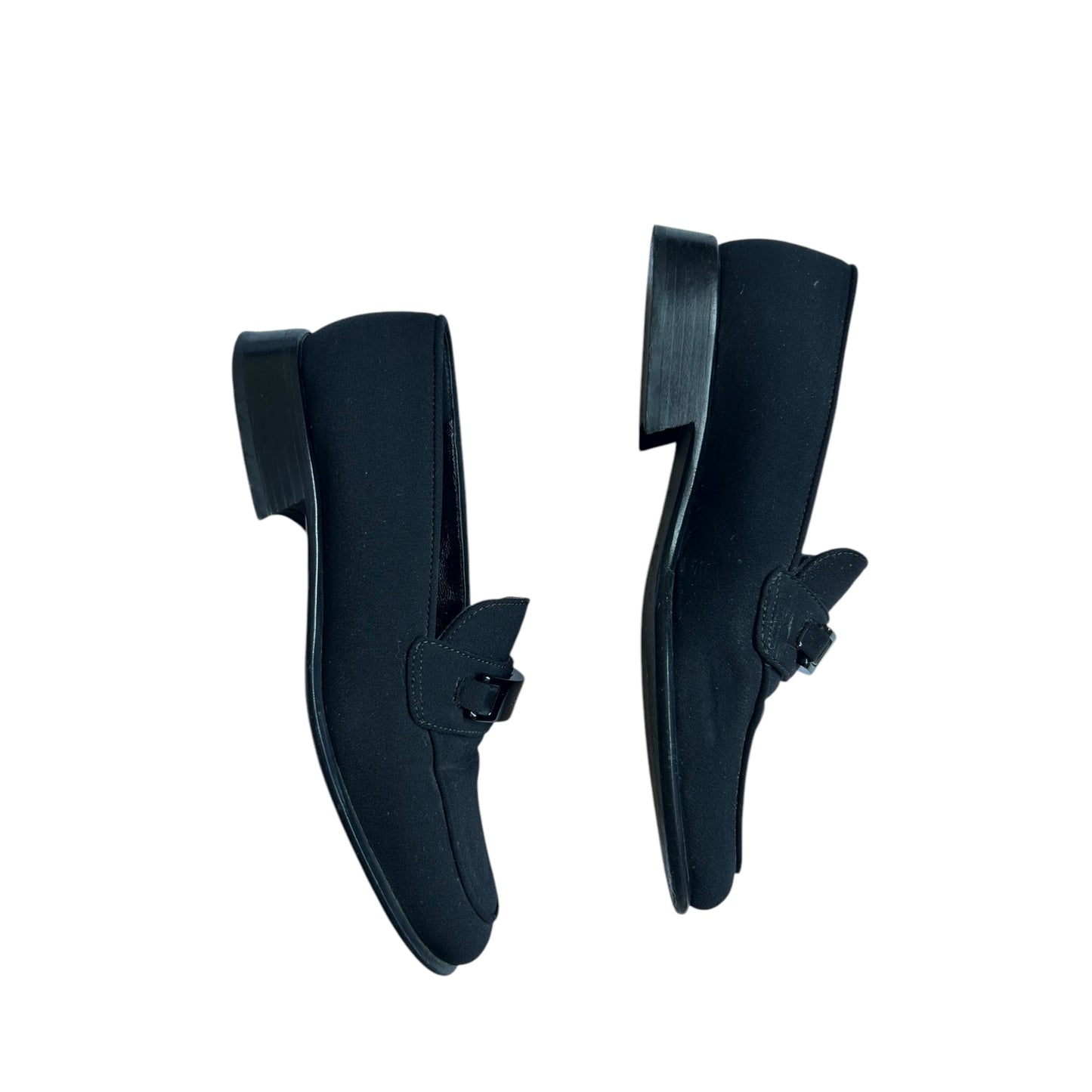 Vintage Prada black logo loafer / 36.5