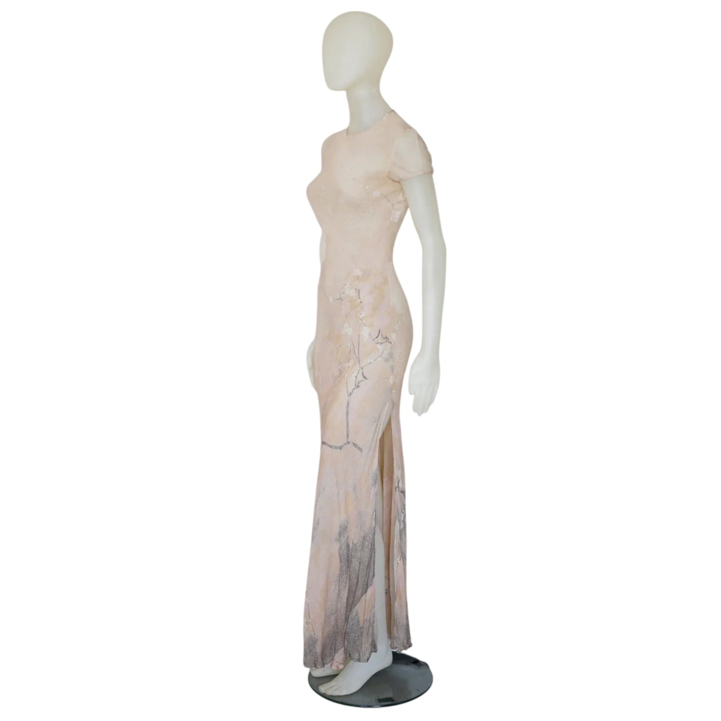 Vintage Roberto Cavalli Spring 1998 Maxi Silk Dress