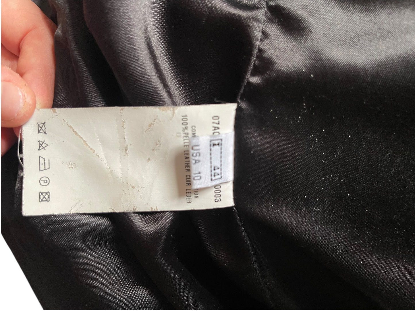 Vintage Roberto Cavalli 2006 Black Suede Washed look Jacket with Fox Fur Collar & Belt