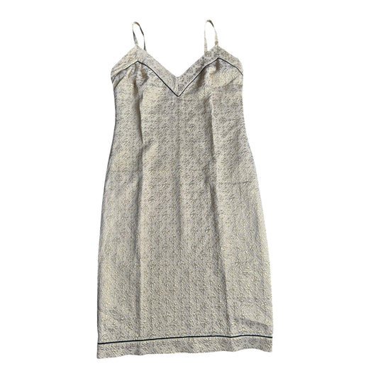 Vintage Prada SS2002 Runway silk blend golden jacquard dress