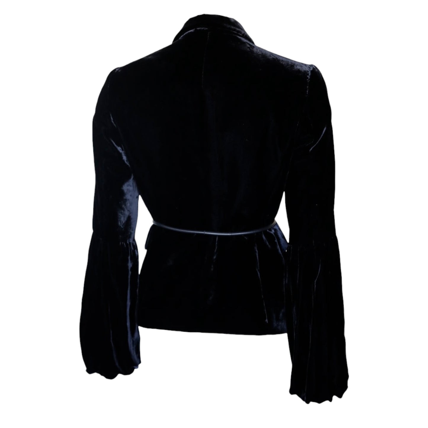 Vintage Gucci FW1999 by Tom ford runway jacket velour black jacket