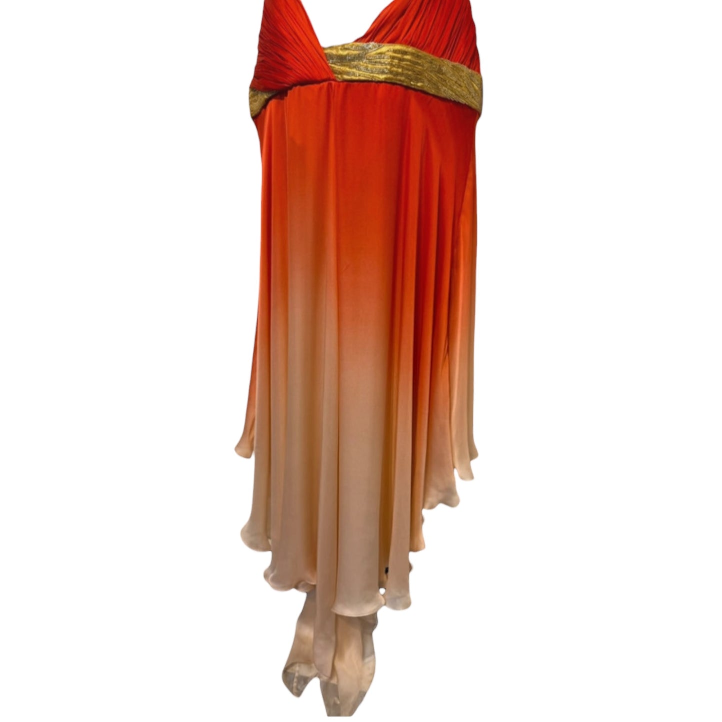 RENAL ONLY Vintage Roberto Cavalli SS 2006 Silk Runway Dress – Gemma Ward – Rare 2000s Designer Gown
