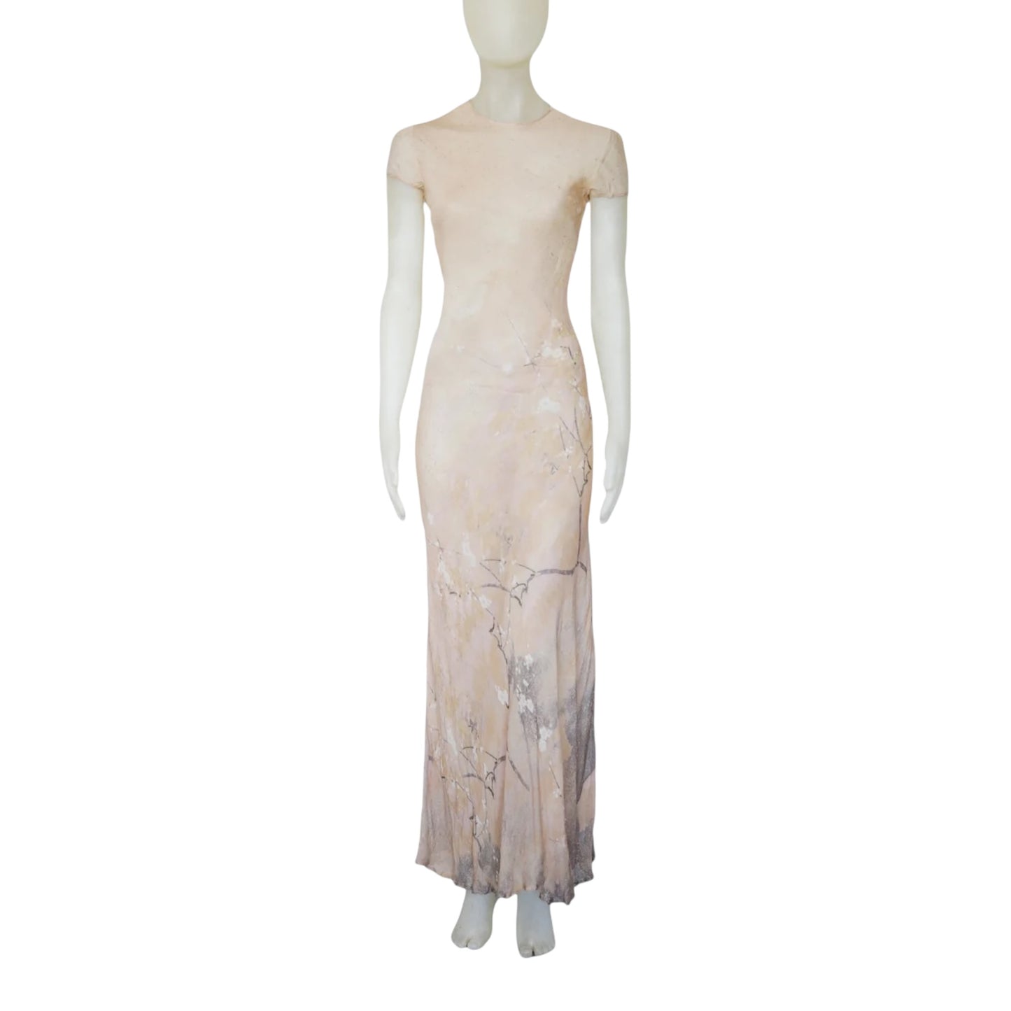 Vintage Roberto Cavalli Spring 1998 Maxi Silk Dress
