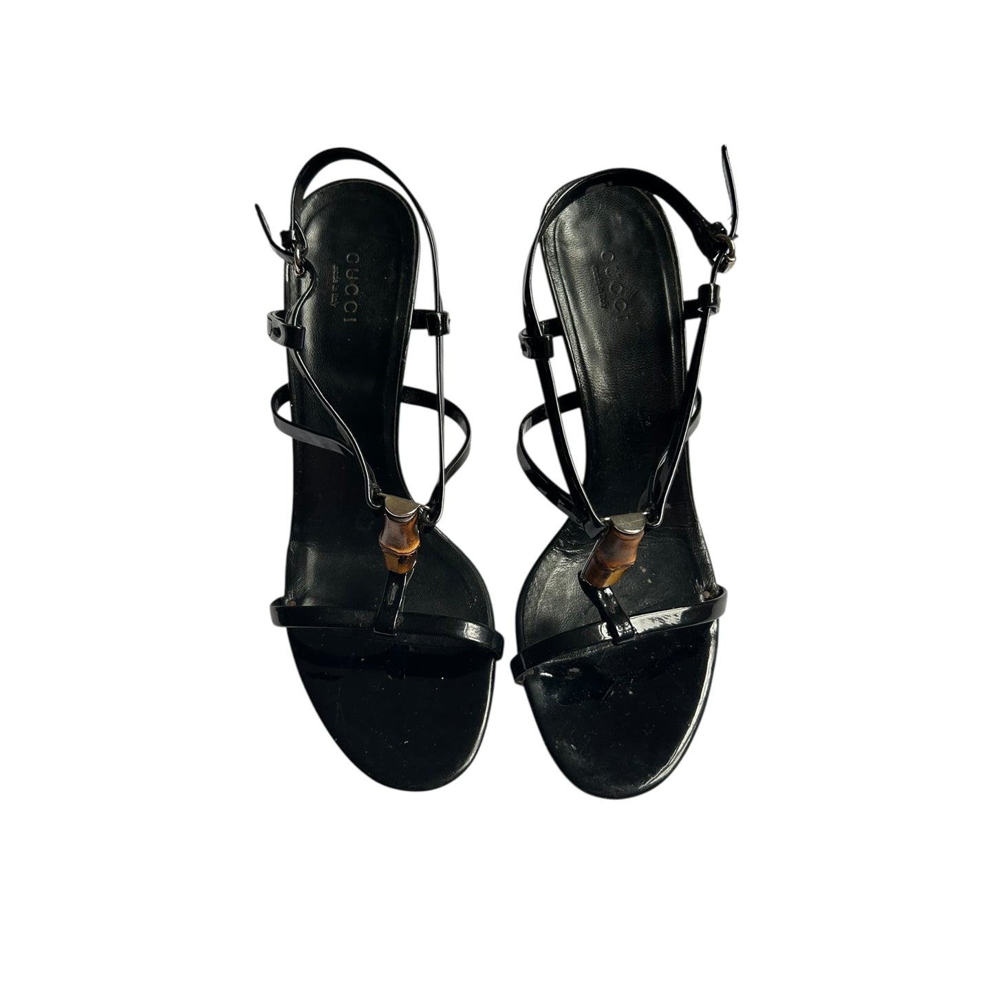 Vintage Gucci by Tom Ford bamboo leather sandals/ 37.5