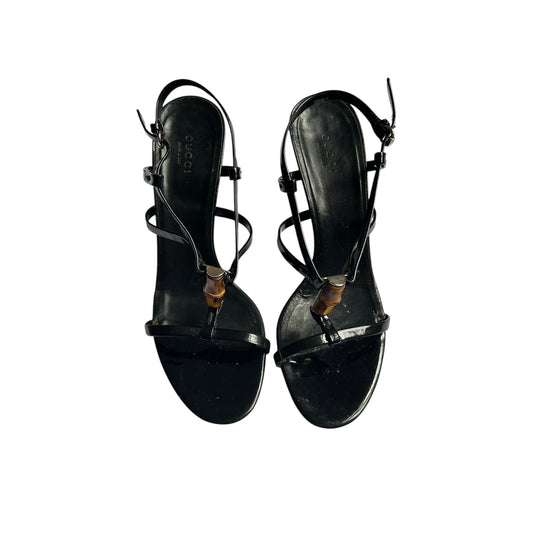 Vintage Gucci by Tom Ford bamboo leather sandals/ 37.5