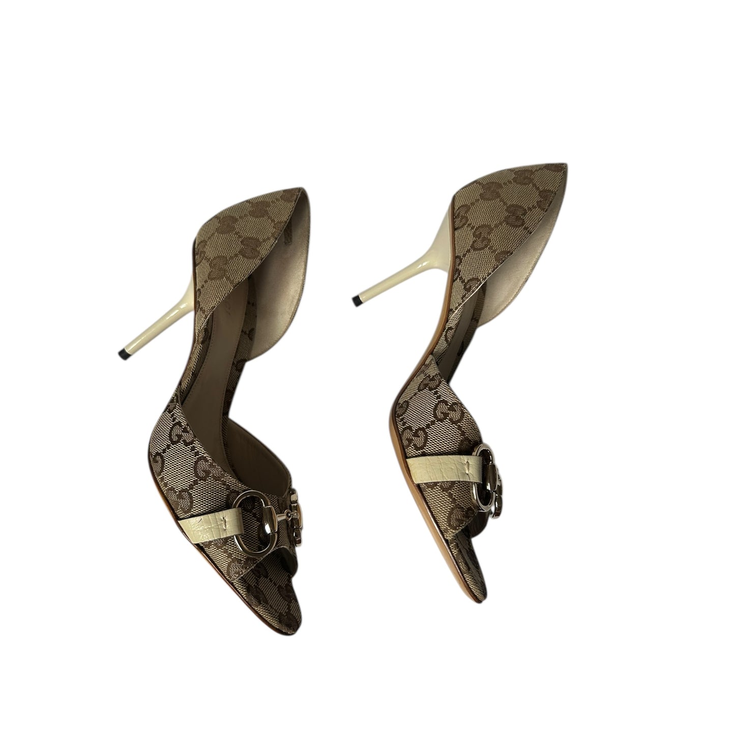 Vintage Gucci monogram horse-bit heels by Tom Ford / US 7.5