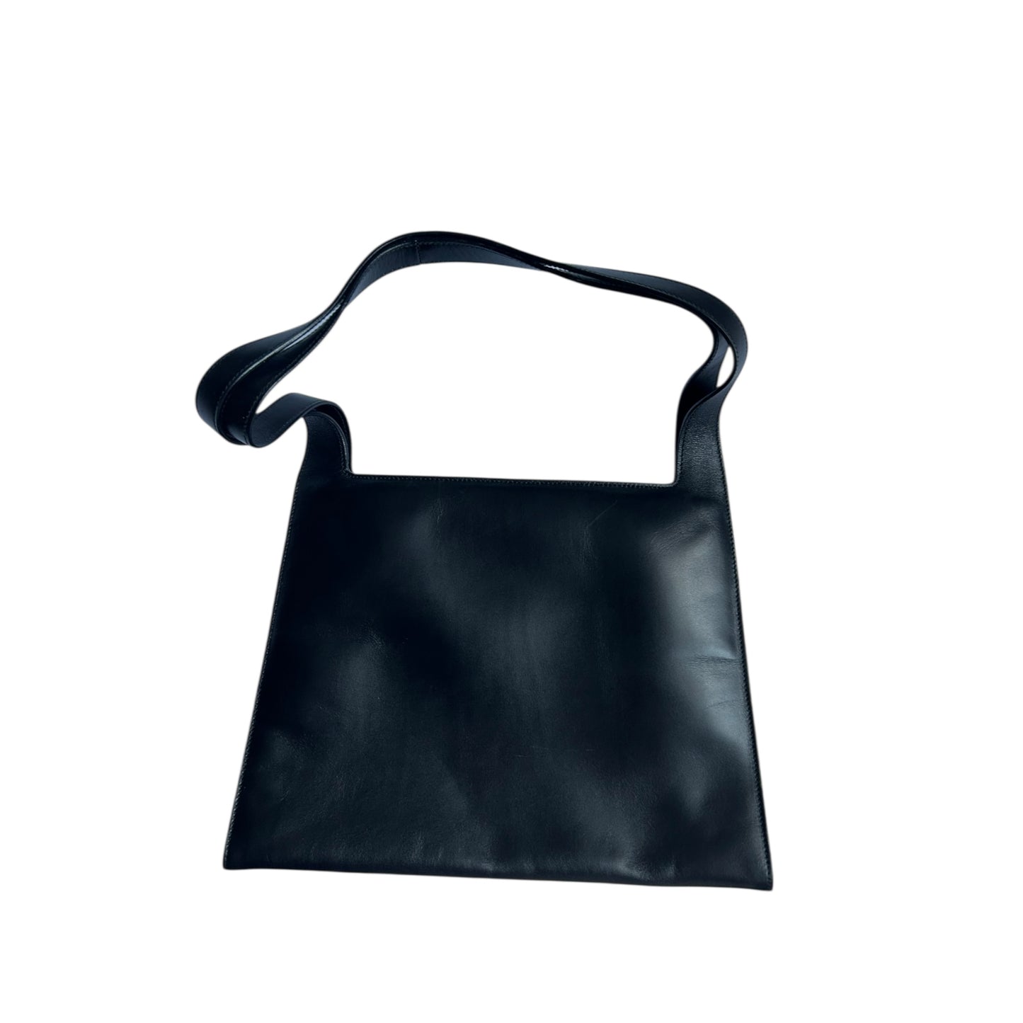 Vintage Gucci by Tom Ford interlocking black leather shoulder bag