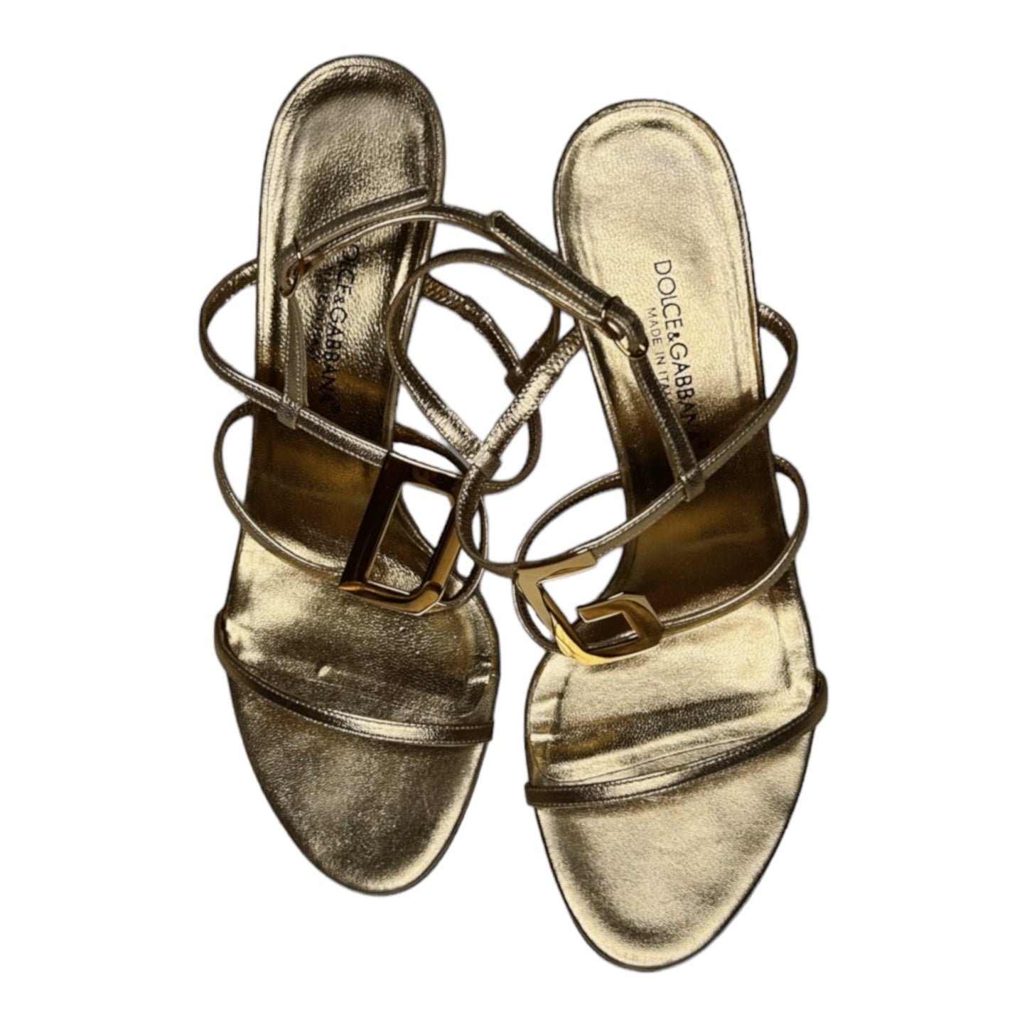 Vintage Dolce&Gabbana golden sandals