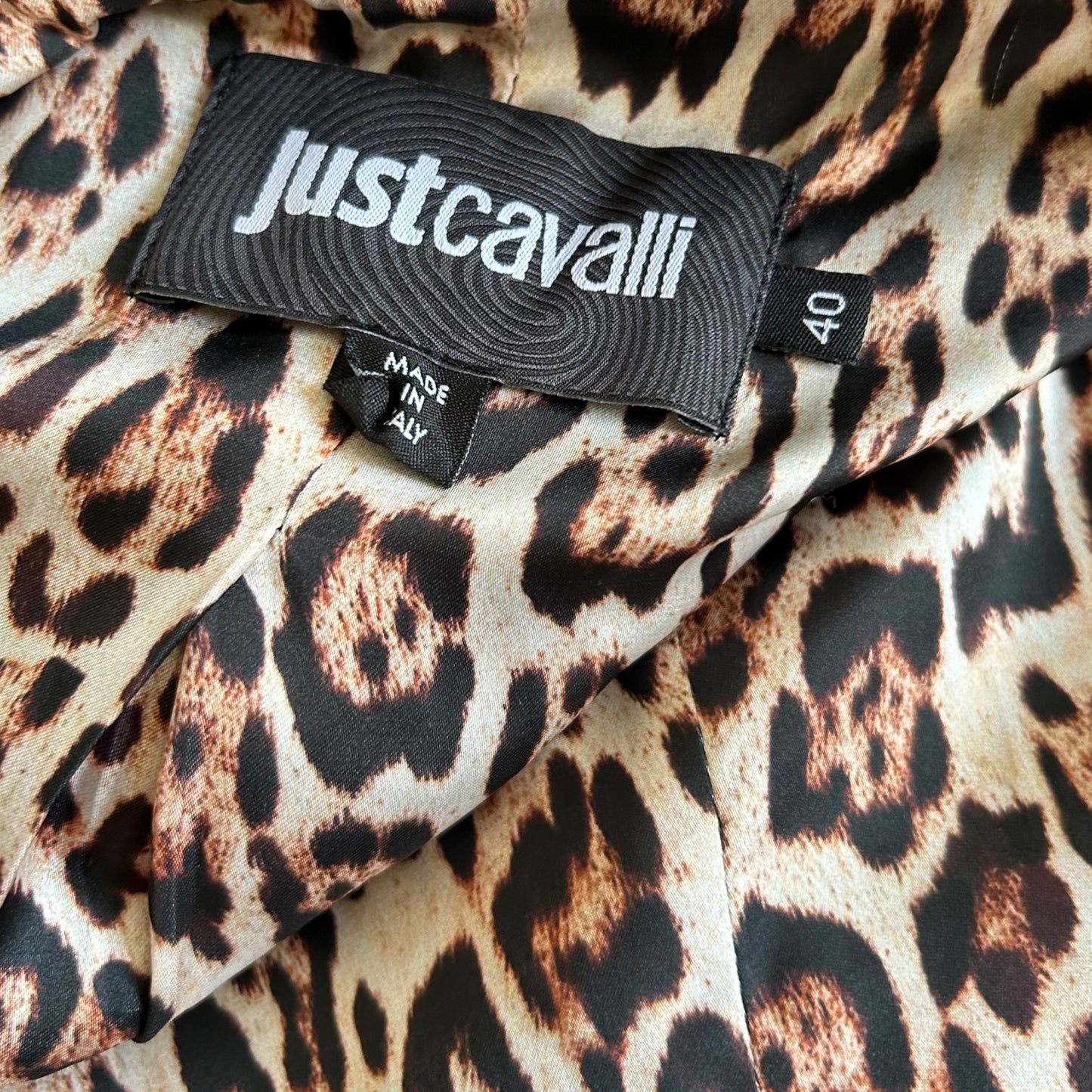 Roberto Cavalli wool black fur trim coat NWT