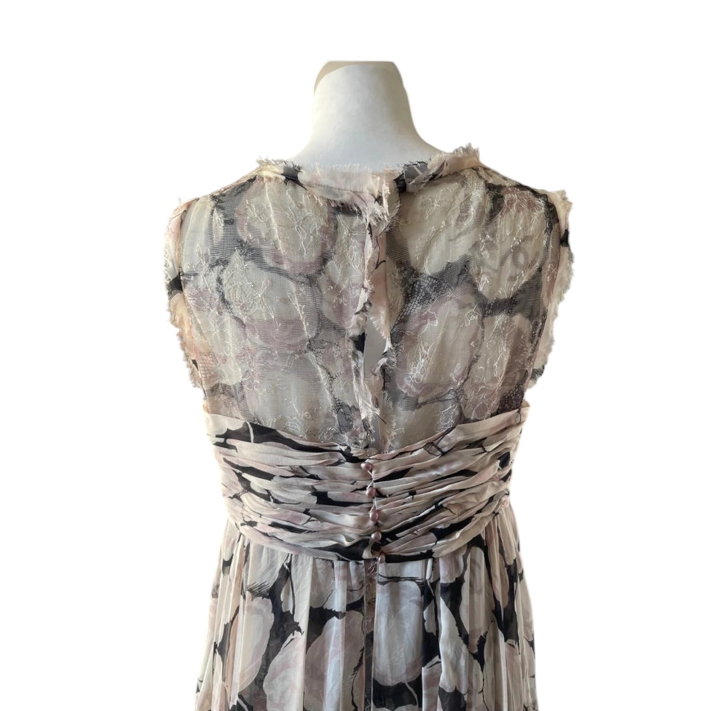 Vintage Chanel Runway 2004 Floral Silk Magnolia Silk Gown – Karl Lagerfeld Era