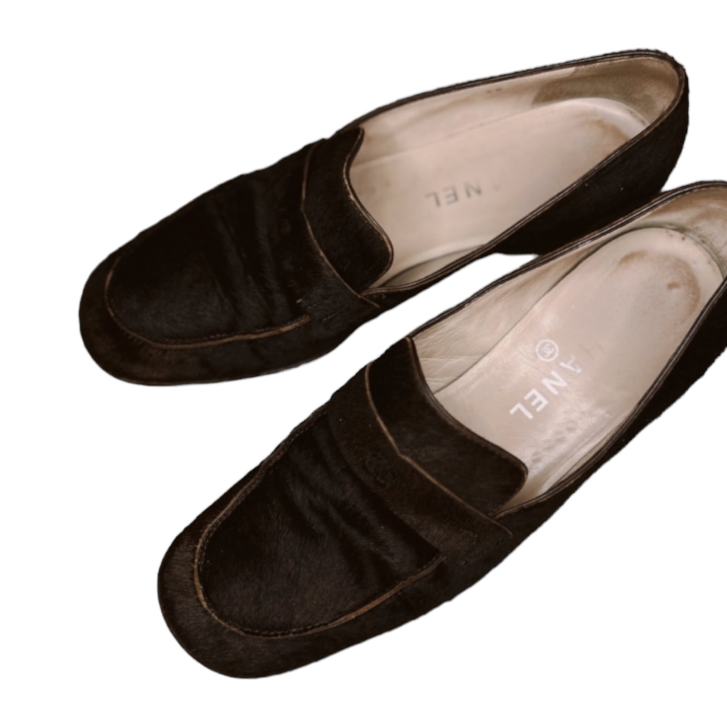 Vintage Chanel brown loafer