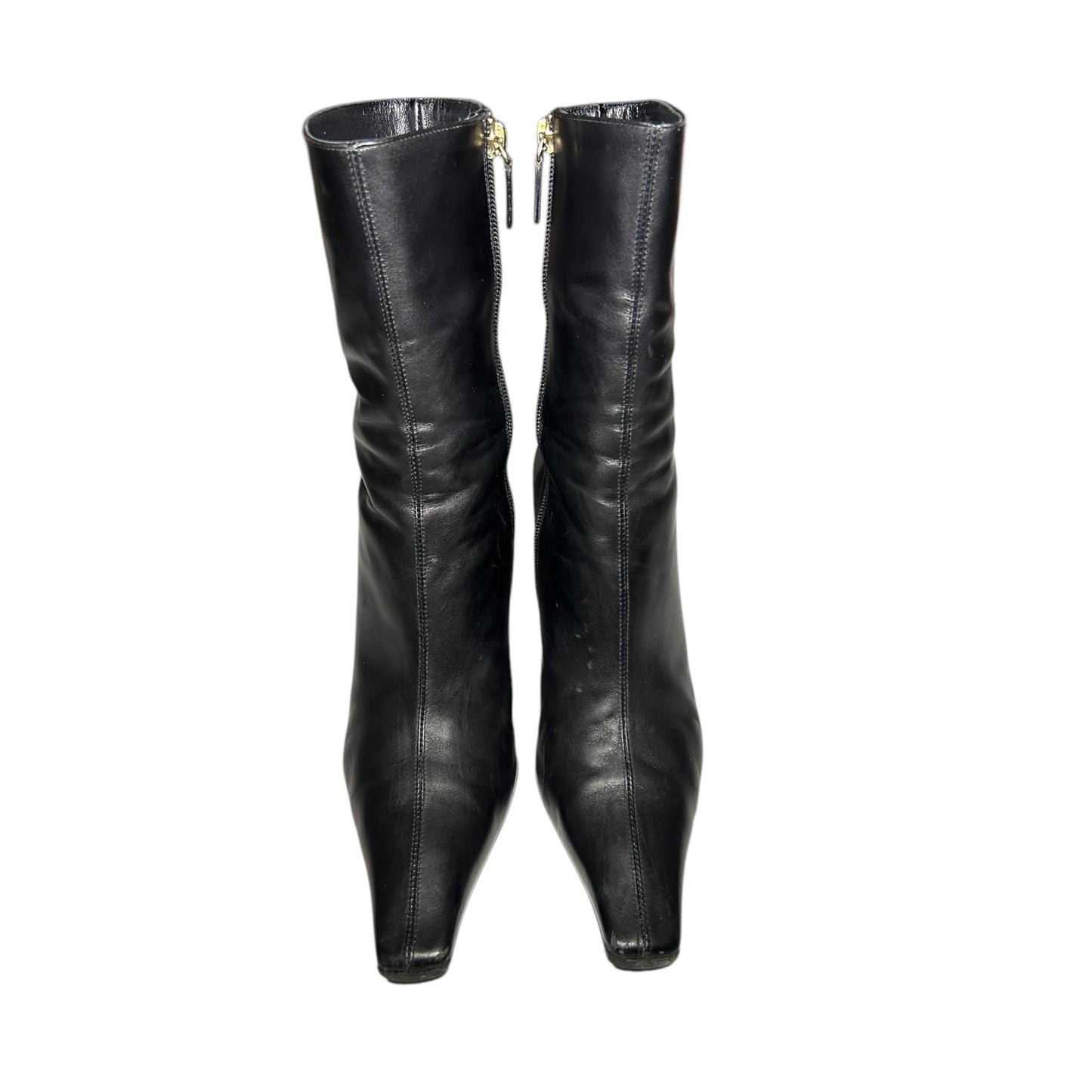 Vintage Gucci by Tom Ford 1998 black leather boots / 39.5