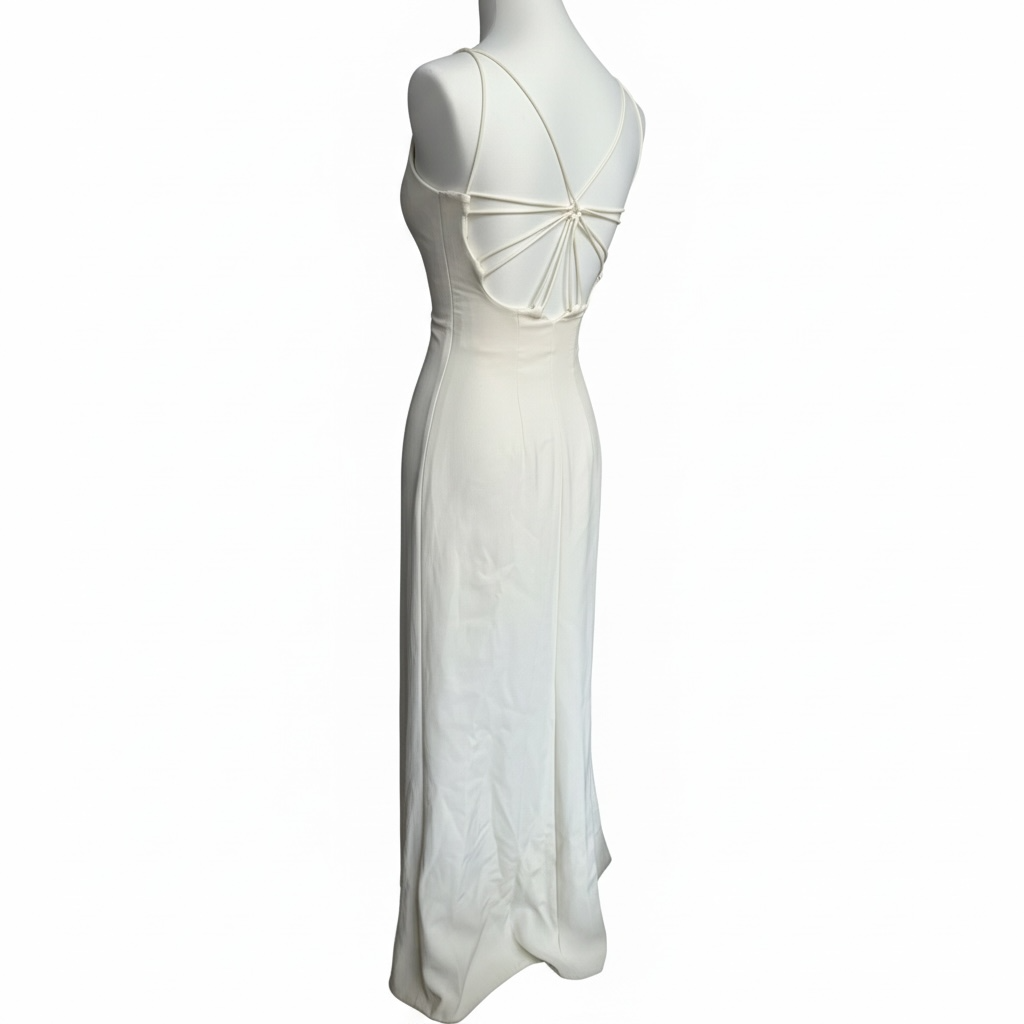 RENTAL ONLY Vintage Armani Runway SS1996 silk ivory gown
