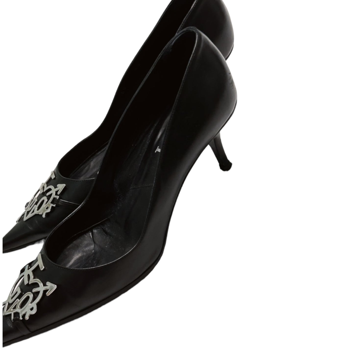 Vintage “I love Dior” black leather heels