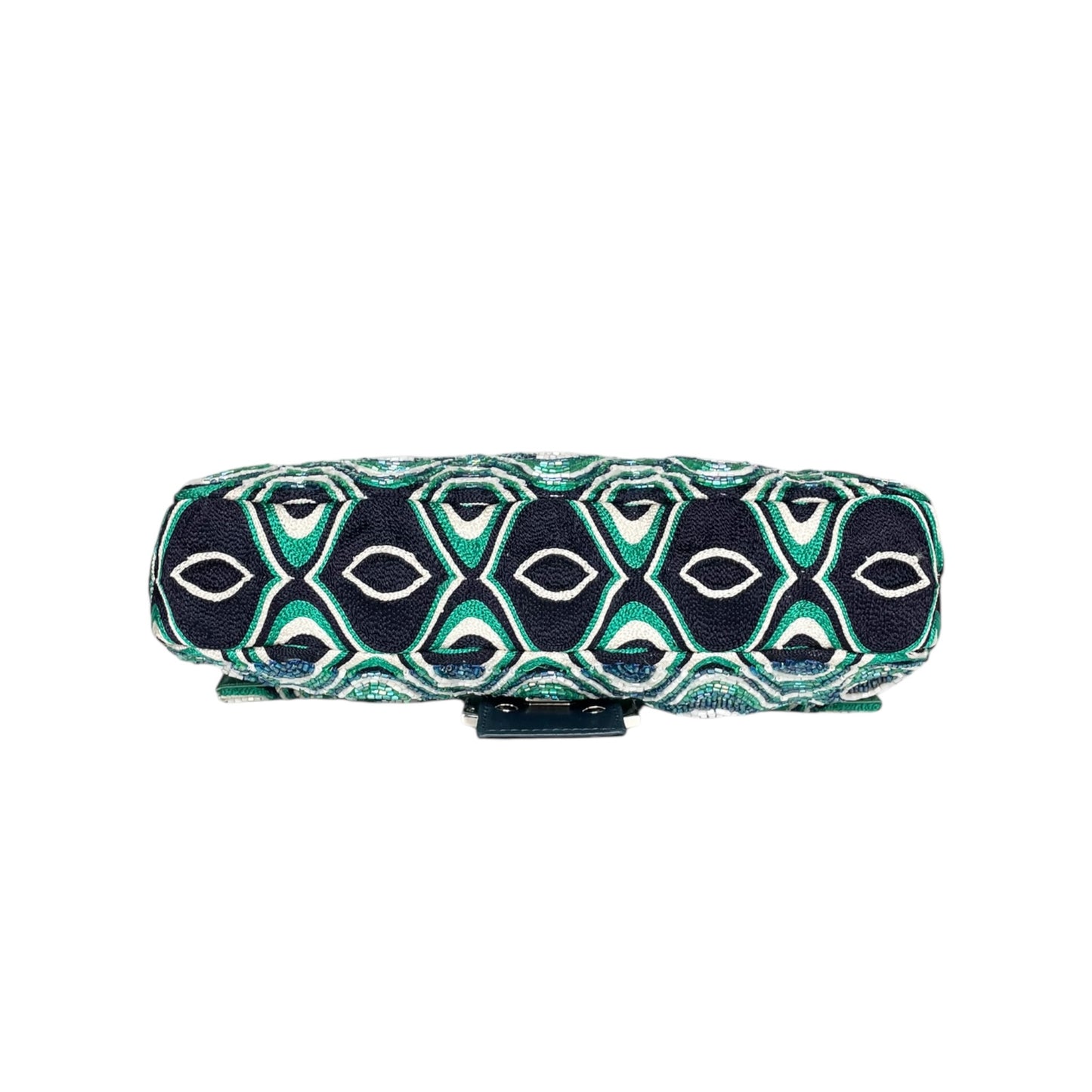 Fendi Baguette Beaded Green Shoulder Bag – Luxury Designer Shoulder Bag