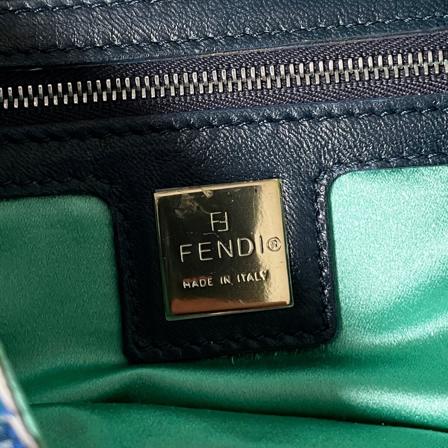 Fendi Baguette Beaded Green Shoulder Bag – Luxury Designer Shoulder Bag