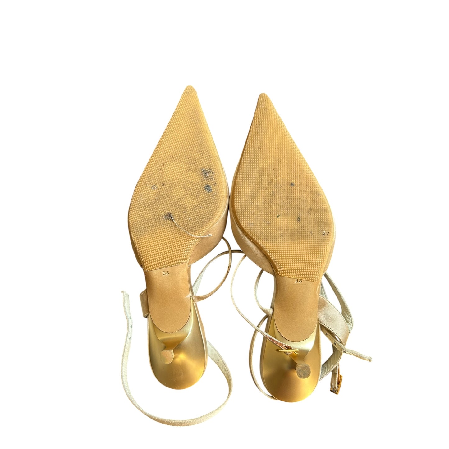 Vintage Vicini by Zanotti satin kitten heels / 36