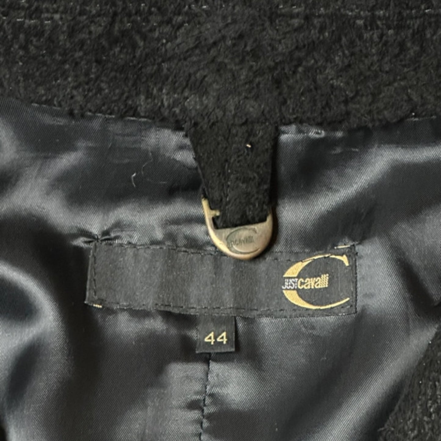 Vintage Roberto Cavalli limited edition AW2001 pony leather fur sleeve jacket