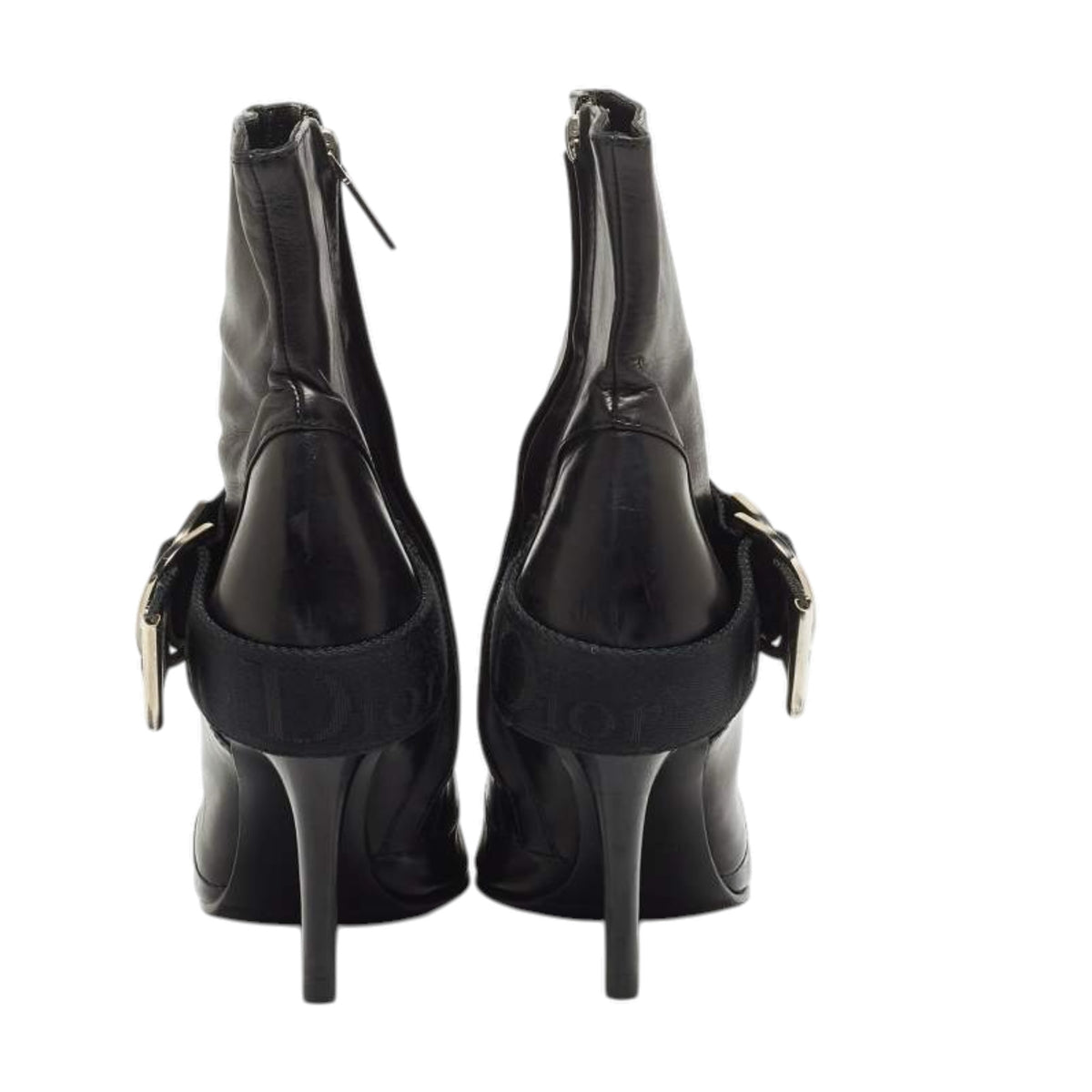 Dior 2003 AW Hardcore D Buckle
Pointed Toe Ankle Boots/ 41