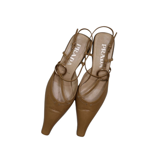 Vintage Prada sling back heels/37