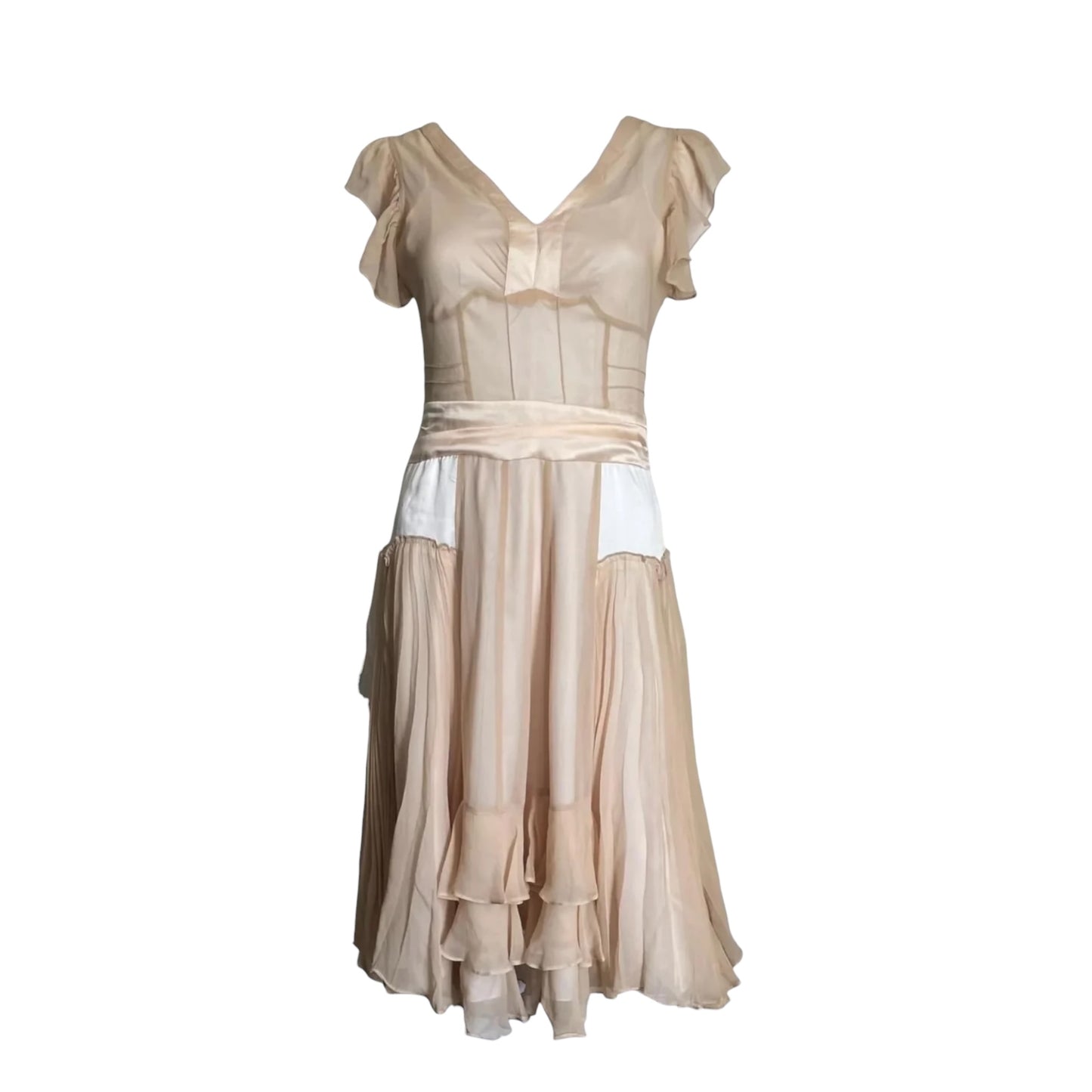 RENTAL ONLY Vintage CHLOÉ Runway FW 2005 by Phoebe Philo Ethereal Silk Dress